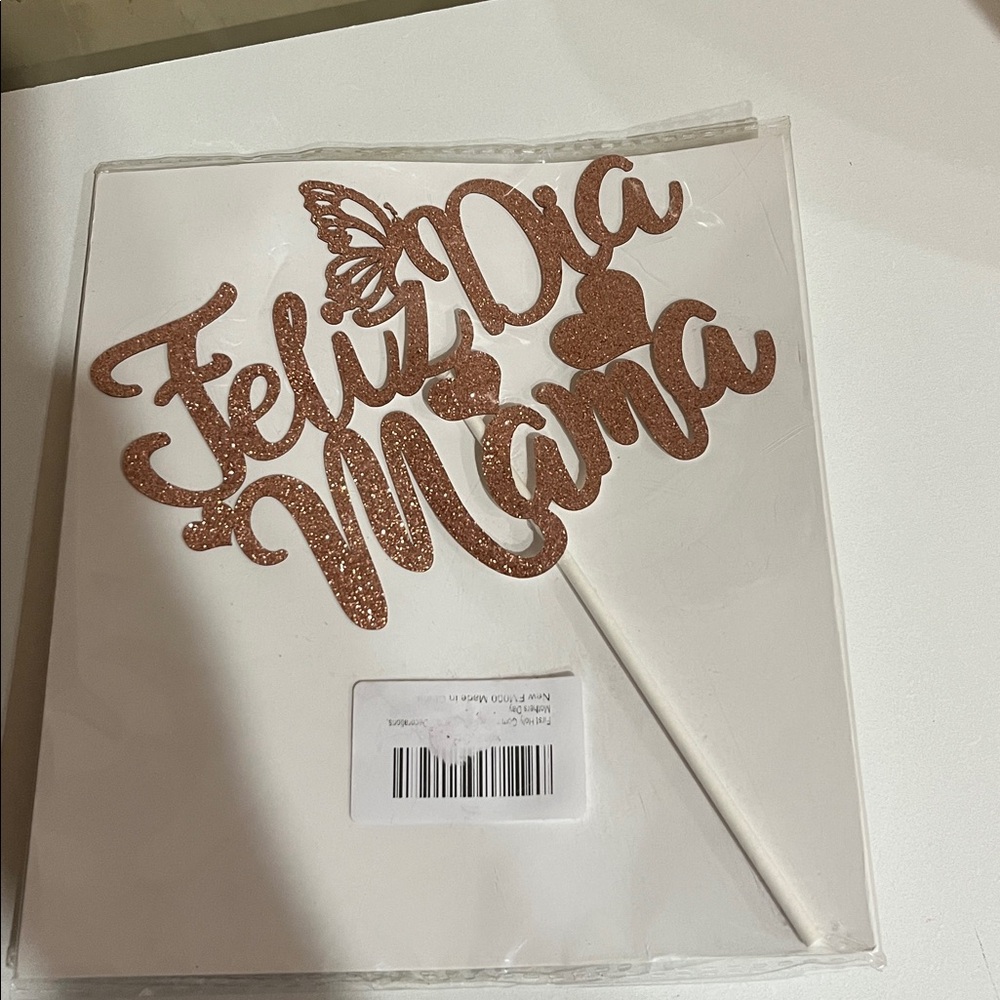 Feliz Día Mamá Cake Topper New
